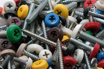 POLYTOPS® polymer colour topped screws